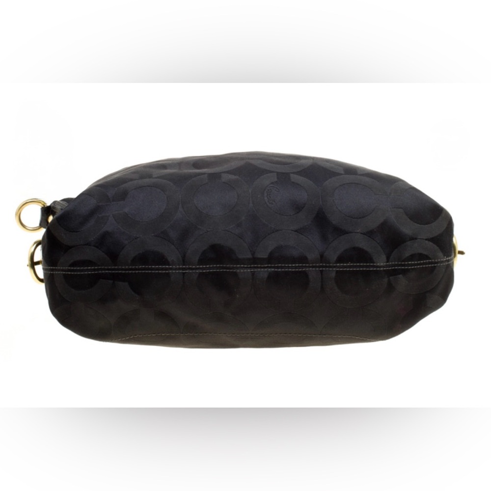 Coach Black Signature Canvas Ashley Top Handle Bag - Picture 8 of 10